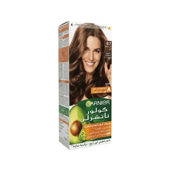 1SYEMlTWRA78w7mEAkUn4JLSSrHCZrbbpIAqxtC0.webp غارنييه كولور ناتشورالز صبغة شعر - بني شوكولا نقي 6.7