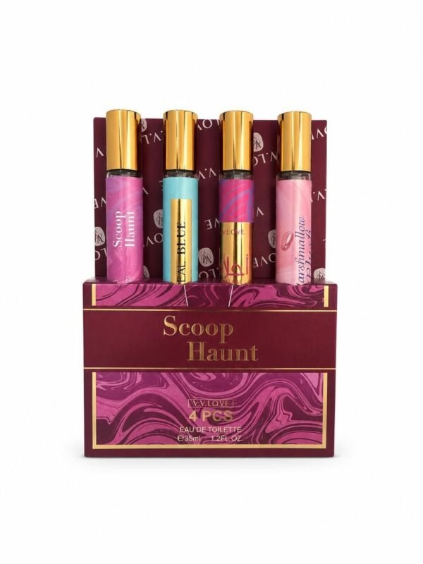 سكوب هانت معطر في في لوف شامل ومنعش للجسم والشعر 4 قطع- SCOOP HAUNT V.V.LOVE