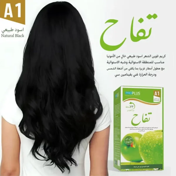 MD61OObK4AoMbikLmqJS2kIgZAX9gbe1TU6lHP5H.webp صبغة شعر طبيعية بدون أمونيا A1 اسود طبيعي من برو بلس - 500مل