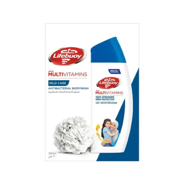 bXSy59omSQe69KeBjnkY5plPSsS1YvWZLeiEACCO.webp لايفبوي غسول الجسم المضاد للبكتيريا عناية ناعمة مع ليفة - 300 مل
