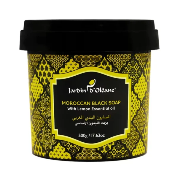 garden-oulien-soap-lemon-500g صابون بلدي مغربي تقليدي بزيت الليمون من جاردن أوليان - 500جم