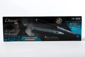 مكواة تمليس الشعر بالسيراميك والأيونات من اوكيما - موديل OK-2626