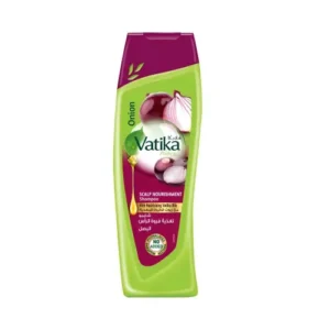 vatika-onion-shampoo-400ml شامبو البصل المطور لتقوية وتنشيط حيوية الشعر من فاتيكا - 400 مل